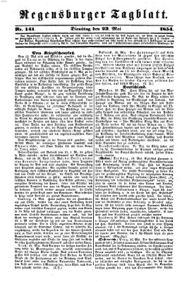 Regensburger Tagblatt Dienstag 23. Mai 1854