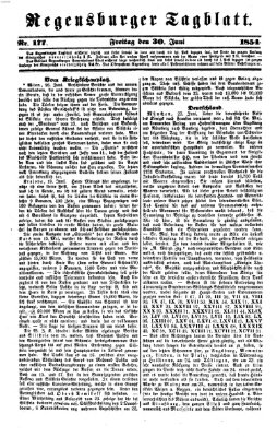 Regensburger Tagblatt Freitag 30. Juni 1854