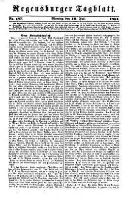 Regensburger Tagblatt Montag 10. Juli 1854