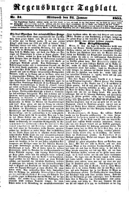 Regensburger Tagblatt Mittwoch 31. Januar 1855