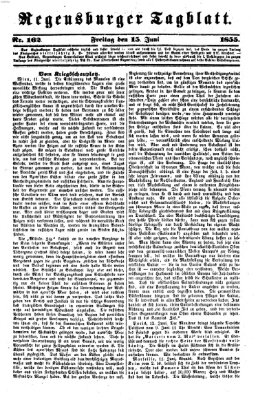 Regensburger Tagblatt Freitag 15. Juni 1855