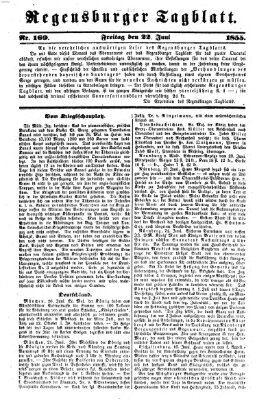 Regensburger Tagblatt Freitag 22. Juni 1855