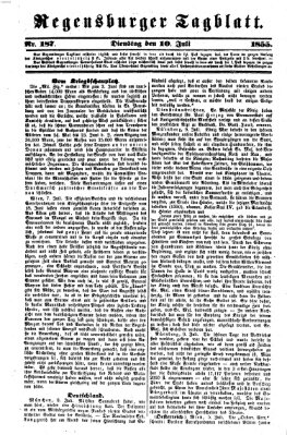 Regensburger Tagblatt Dienstag 10. Juli 1855