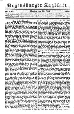 Regensburger Tagblatt Montag 16. Juli 1855