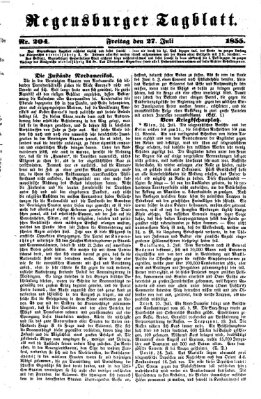 Regensburger Tagblatt Freitag 27. Juli 1855