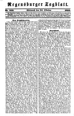 Regensburger Tagblatt Mittwoch 24. Oktober 1855