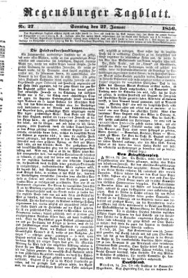 Regensburger Tagblatt Sonntag 27. Januar 1856