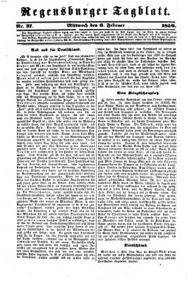 Regensburger Tagblatt Mittwoch 6. Februar 1856