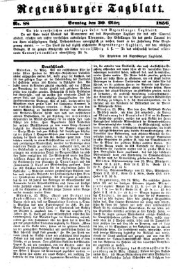 Regensburger Tagblatt Sonntag 30. März 1856