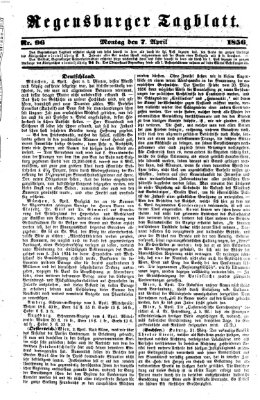 Regensburger Tagblatt Montag 7. April 1856