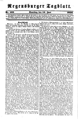 Regensburger Tagblatt Samstag 14. Juni 1856