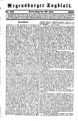 Regensburger Tagblatt Donnerstag 19. Juni 1856