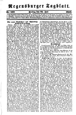 Regensburger Tagblatt Freitag 25. Juli 1856