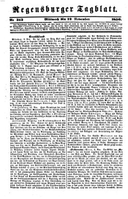 Regensburger Tagblatt Mittwoch 12. November 1856