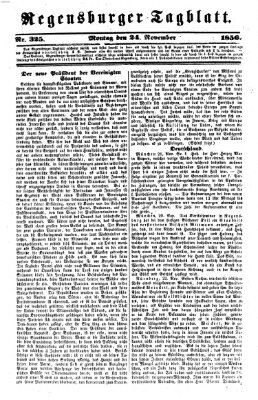 Regensburger Tagblatt Montag 24. November 1856