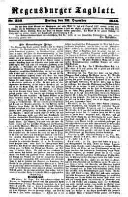 Regensburger Tagblatt Freitag 26. Dezember 1856