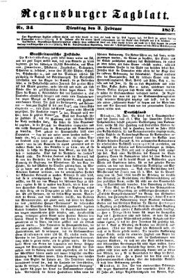 Regensburger Tagblatt Dienstag 3. Februar 1857