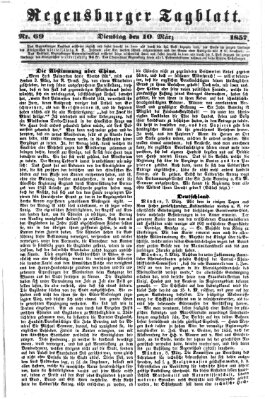 Regensburger Tagblatt Dienstag 10. März 1857