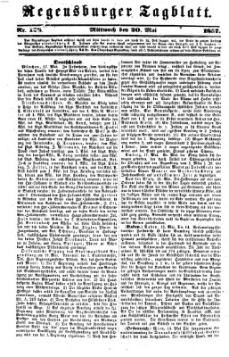 Regensburger Tagblatt Mittwoch 20. Mai 1857