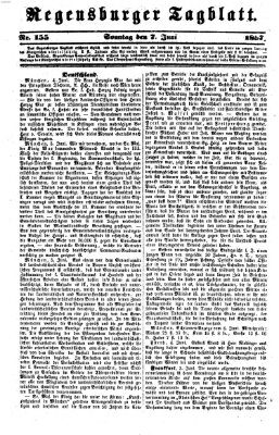 Regensburger Tagblatt Sonntag 7. Juni 1857