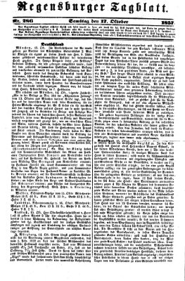 Regensburger Tagblatt Samstag 17. Oktober 1857