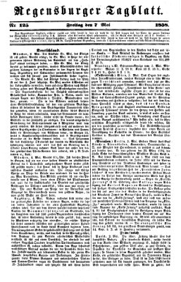 Regensburger Tagblatt Freitag 7. Mai 1858