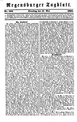 Regensburger Tagblatt Dienstag 11. Mai 1858