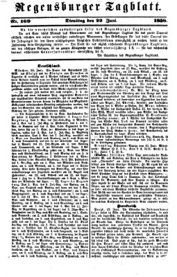 Regensburger Tagblatt Dienstag 22. Juni 1858
