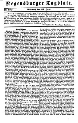 Regensburger Tagblatt Mittwoch 23. Juni 1858