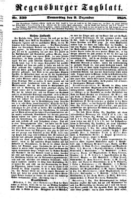 Regensburger Tagblatt Donnerstag 9. Dezember 1858