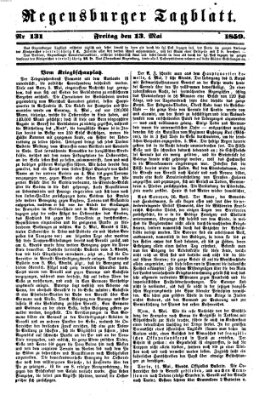 Regensburger Tagblatt Freitag 13. Mai 1859