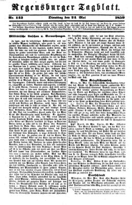 Regensburger Tagblatt Dienstag 24. Mai 1859