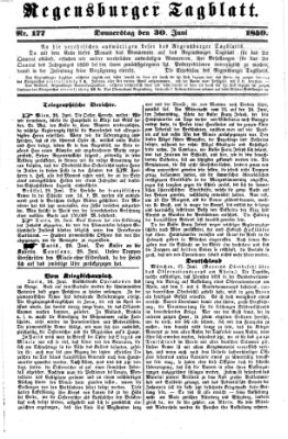 Regensburger Tagblatt Donnerstag 30. Juni 1859