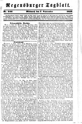 Regensburger Tagblatt Mittwoch 7. September 1859