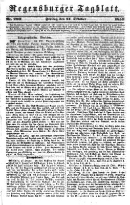 Regensburger Tagblatt Freitag 21. Oktober 1859
