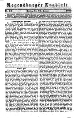 Regensburger Tagblatt Freitag 20. Januar 1860