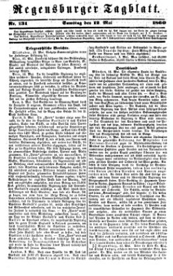 Regensburger Tagblatt Samstag 12. Mai 1860