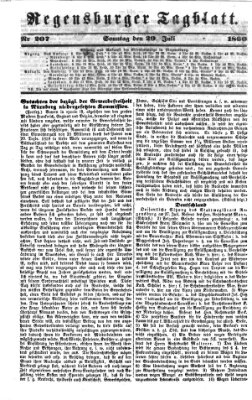 Regensburger Tagblatt Sonntag 29. Juli 1860