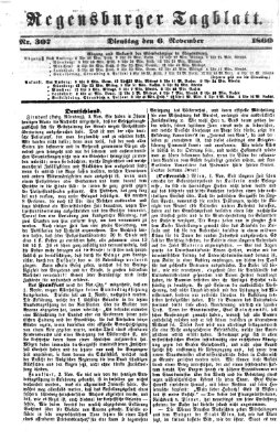 Regensburger Tagblatt Dienstag 6. November 1860