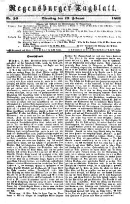 Regensburger Tagblatt Dienstag 19. Februar 1861