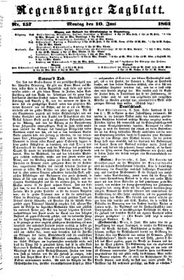 Regensburger Tagblatt Montag 10. Juni 1861
