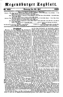 Regensburger Tagblatt Sonntag 28. Juli 1861