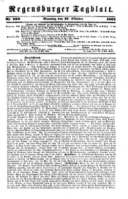 Regensburger Tagblatt Sonntag 27. Oktober 1861