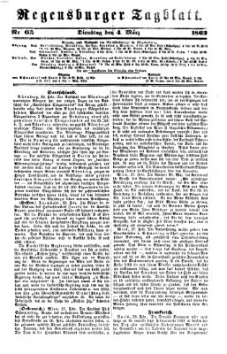 Regensburger Tagblatt Dienstag 4. März 1862