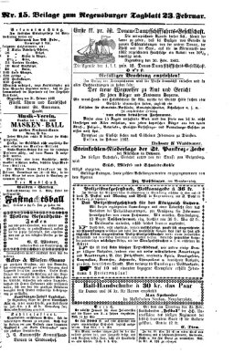 Regensburger Tagblatt Sonntag 23. Februar 1862