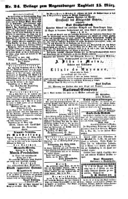 Regensburger Tagblatt Samstag 15. März 1862