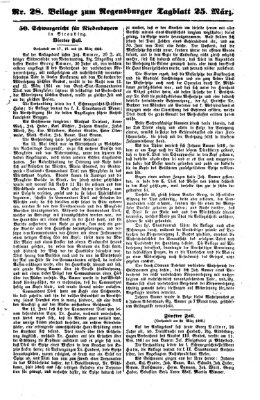 Regensburger Tagblatt Dienstag 25. März 1862