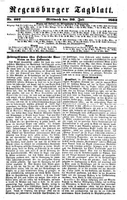 Regensburger Tagblatt Mittwoch 30. Juli 1862