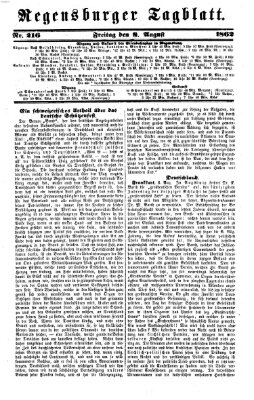 Regensburger Tagblatt Freitag 8. August 1862