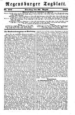 Regensburger Tagblatt Dienstag 26. August 1862